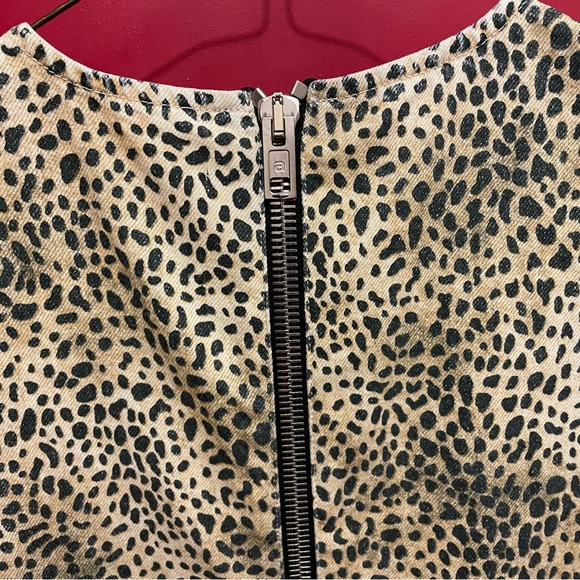 Beautiful Alexander Wang denim cheetah dress - Picture 4 of 9